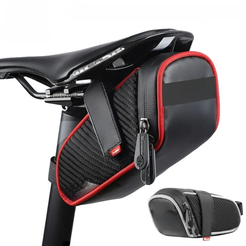 AliExpress West Biking WEST BIKING Bike Saddle Bag 1L/1.8L Waterproof Storage Tail Rear Pack Accessory Kit Tool Reflective Cycling MTB Road Bike Bag