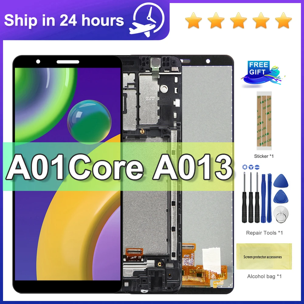 For Samsung A01 core LCD SM-A013G A013 A013F A013M/DS LCD Display Touch Screen Digitizer Replace Assembly