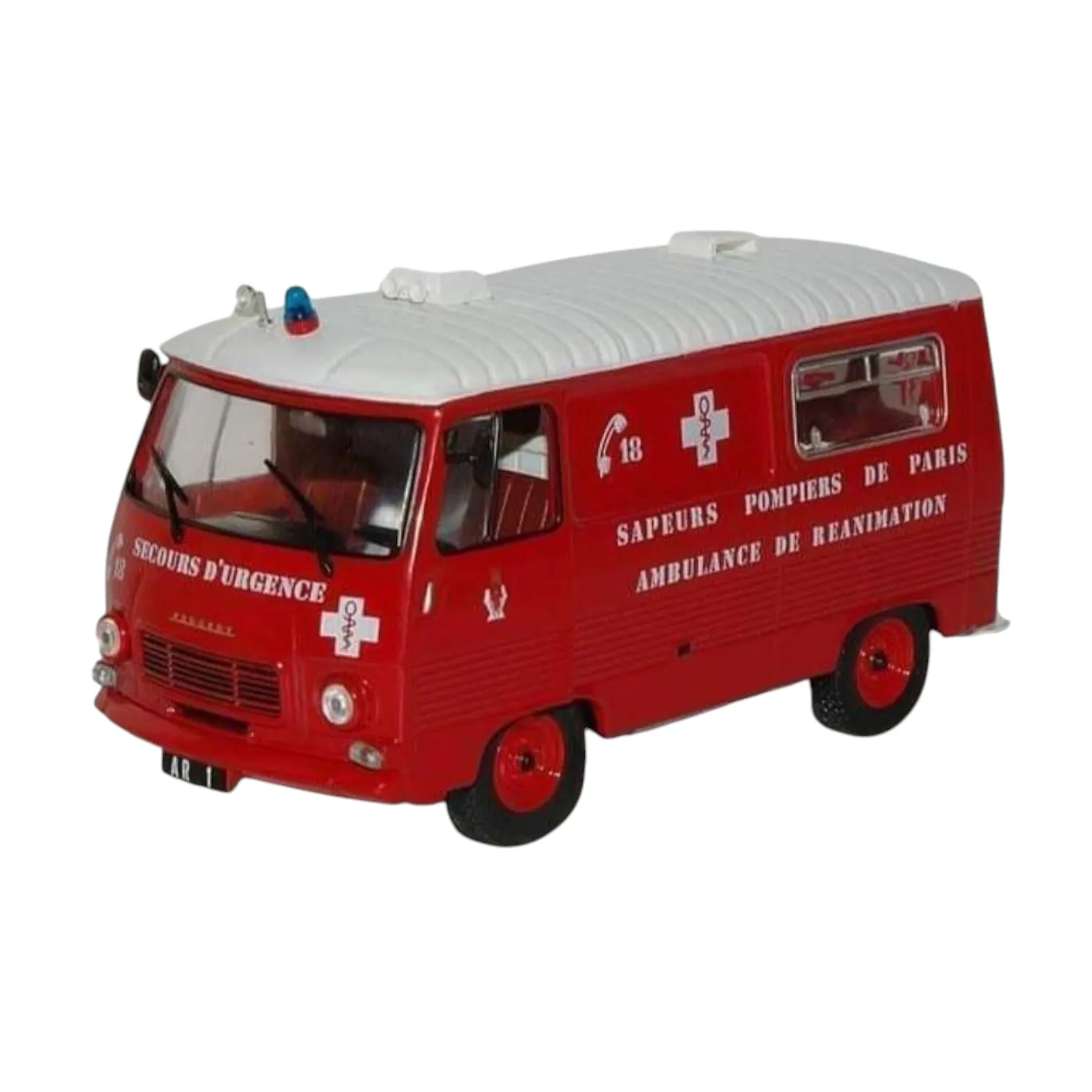Salvat, camion de pompiers d'ambulance J7C, échelle 1:43, miniature moulée sous pression, camions de pompiers et véhicules collecte les héros du feu, nouvel emballage d'origine Blister, sans carte ou dépliant