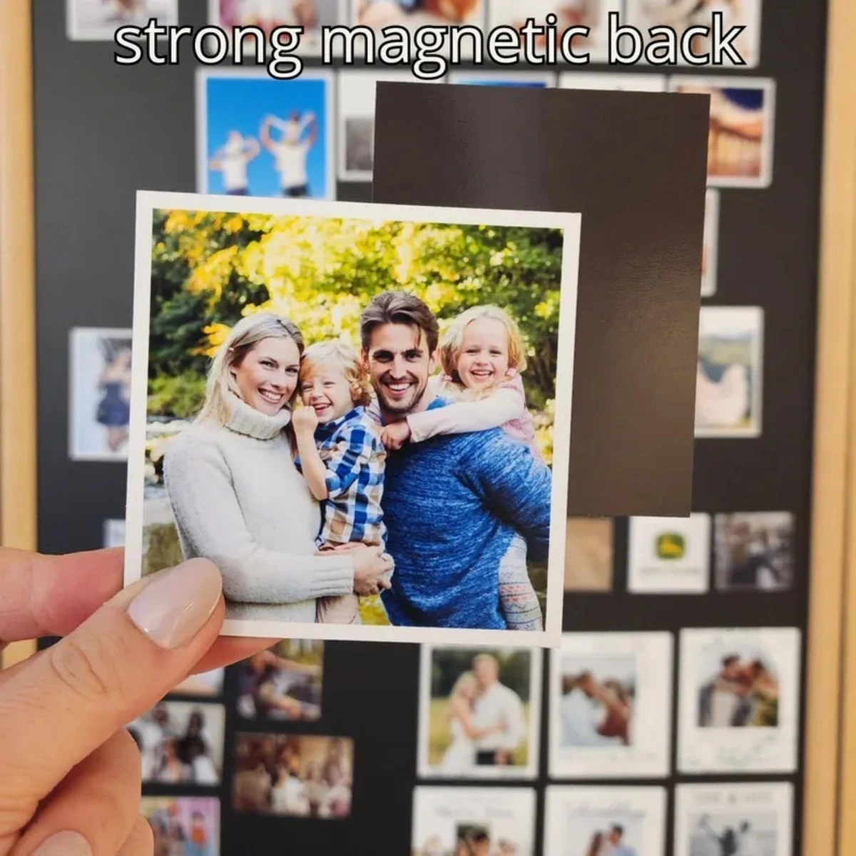 1/3/5Pcs Custom Photo Fridge Magnet Durable Removable Kitchen Decor Halloween Christmas Gift For All Metal Surfaces