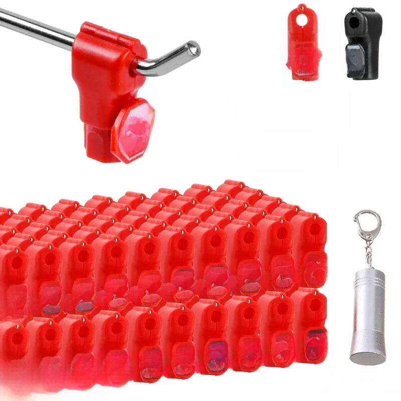 100 stks 6mm Plastic Anti-Diefstal Sloten Ontgrendelen Apparaat Winkel Supermarkt Peg Hook Stop Lock Pegboard Veiligheid display Haak Slot - afbeelding 2
