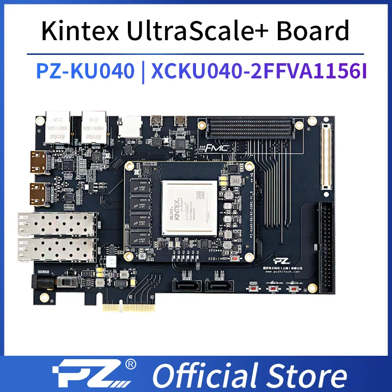 

Puzhi PZ-KU040-KFB Xilinx Kintex UltraScale+ XCKU040 FPGA Evaluation Kit Industrial Grade System on Module KU040