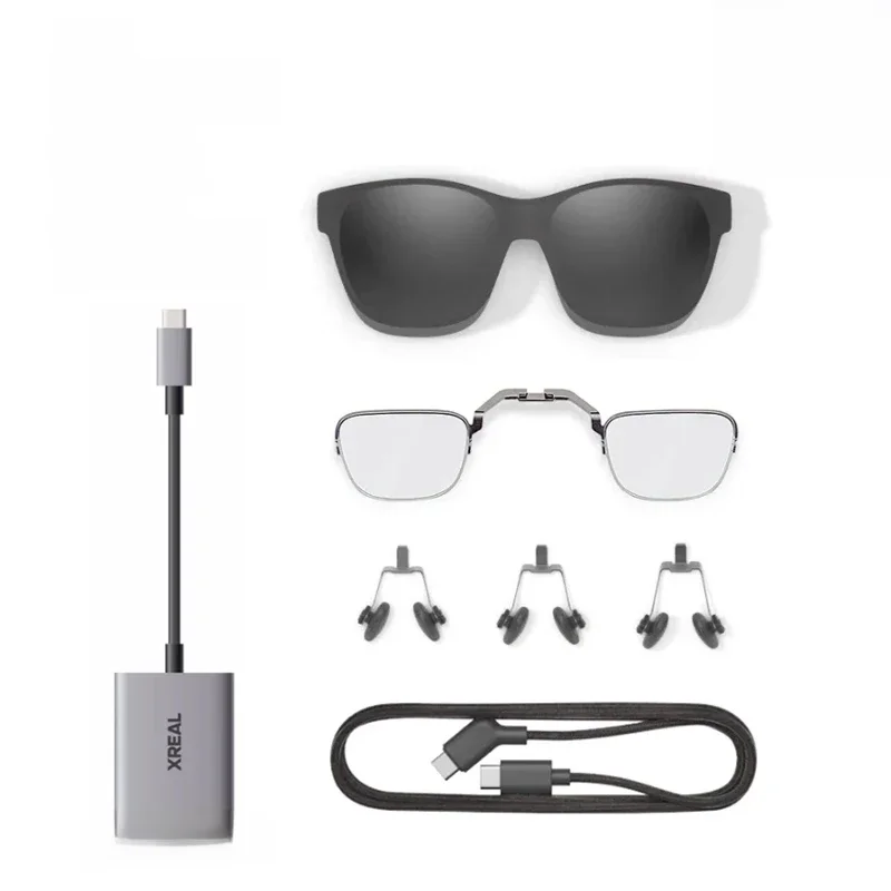 XREAL Hub, Nakładka na nos, Osłona na okulary, Osłona na oprawkę okularów korekcyjnych, Kabel do transmisji danych do okularów AR XREAL One/XREAL One Pro/XREAL 1S/Air 2 Pro — zdjęcie produktu 7