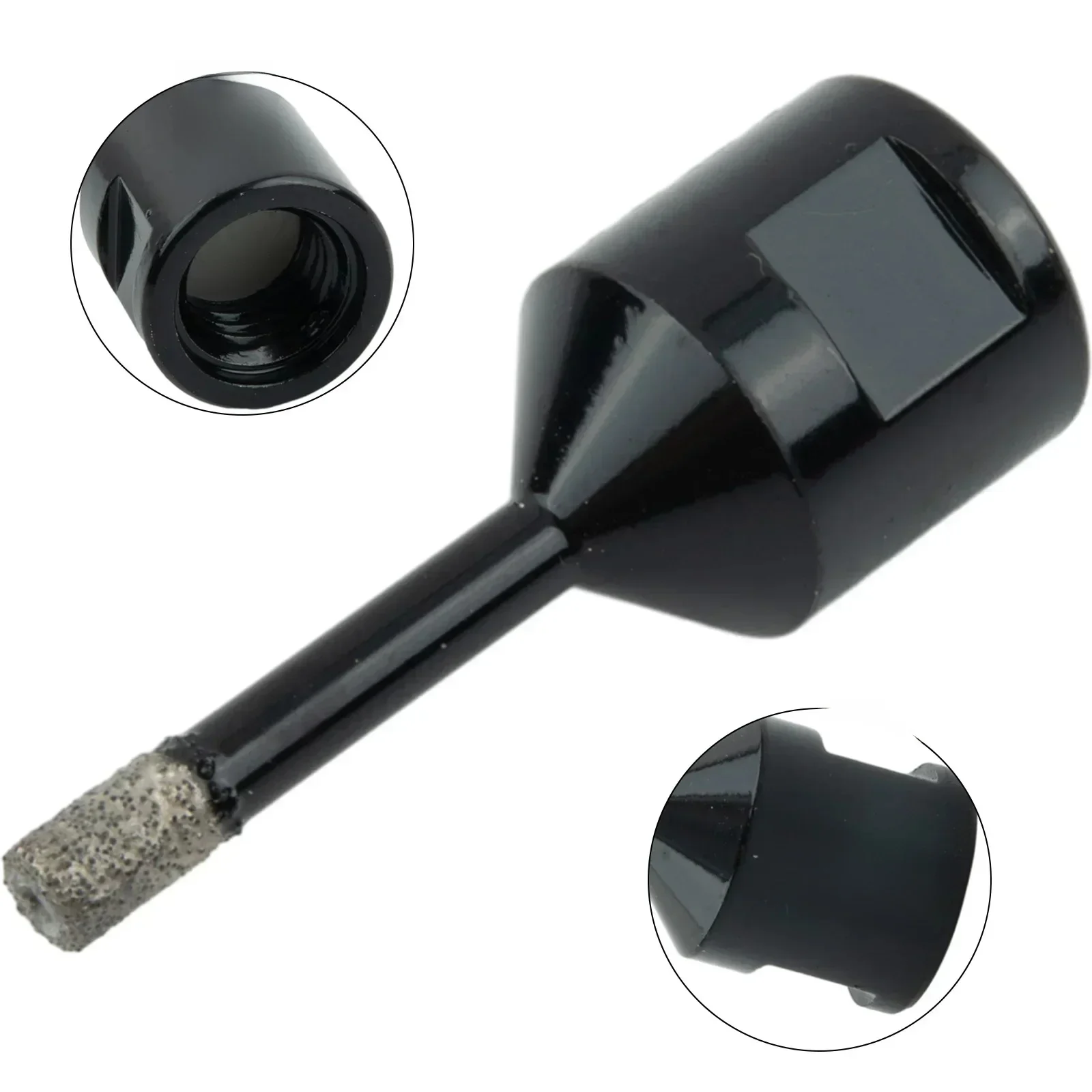 Diamentowy otwornica do otworów Srebrny Specjalny do szlifierki kątowej Najwyższa jakość 1PC Jakość Emery Blackl Stal wysokowęglowa — zdjęcie 2