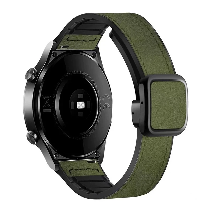 Leather Silicone Strap for Xiaomi Watch 2 Pro S4 S3 S2 S1 Pro Active 22mm Magnetic Watch Strap for Xiaomi Watch