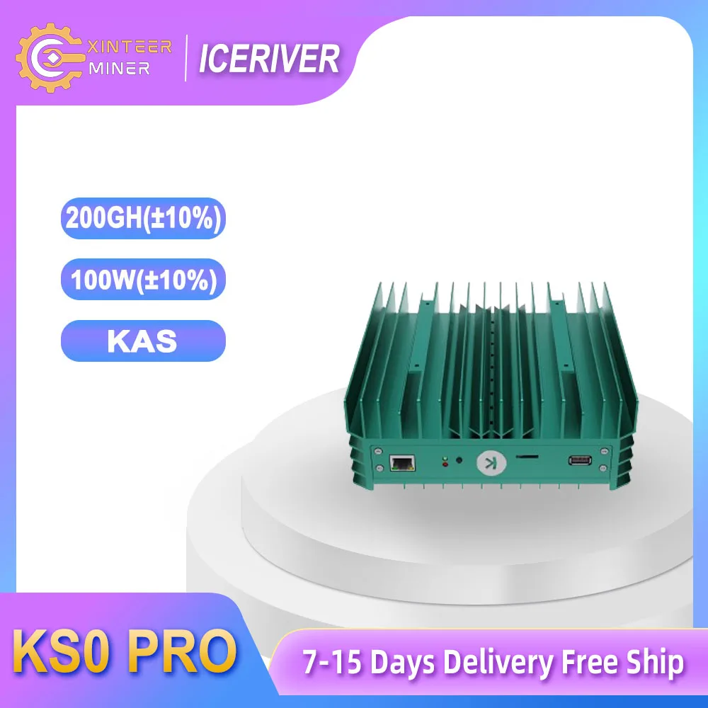 

New IceRiver KAS KS0 PRO Asic Kaspa Miner 200Gh/s With PSU