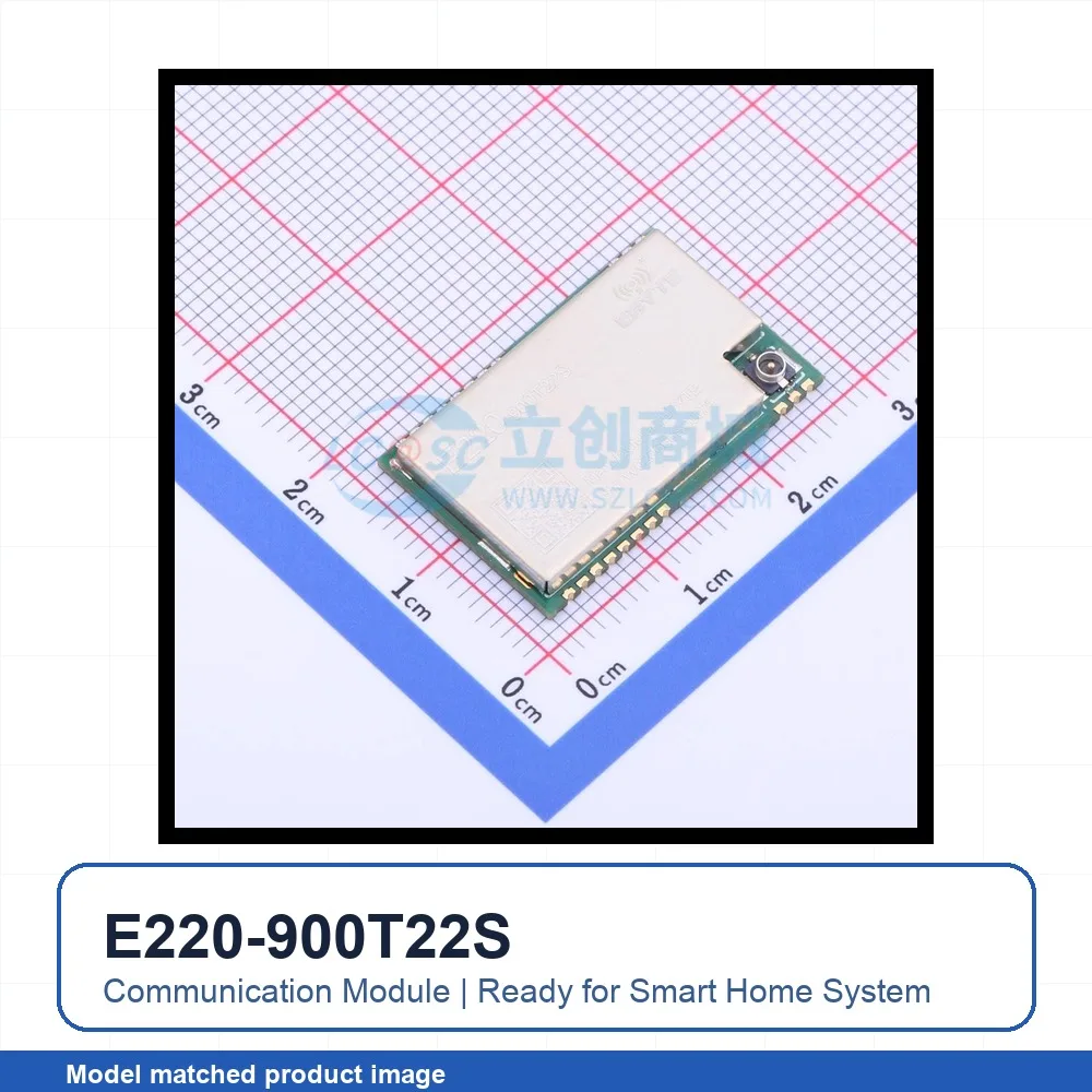 3pcs E220-900T22S SMD 26x16mm 22.5dBm UART LoRa LoRa RF Transceiver Module for Smart Home System
