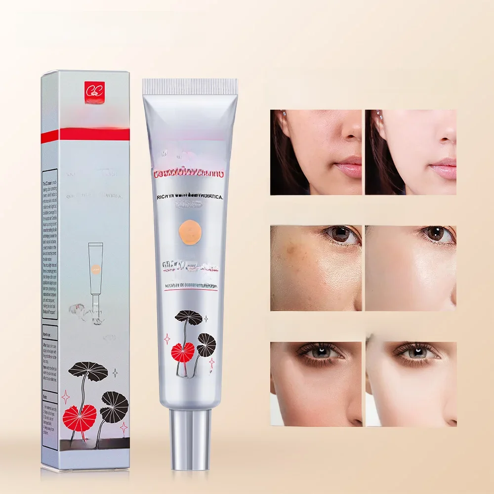 CC crème correctrice de couleur pour le visage, Centella Asiatica, réparation BB crème, correcteur naturel, fond de teint liquide blanchissant, cosmétiques, 45ml