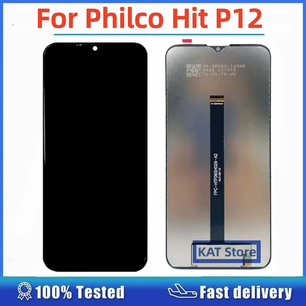 Compatível com Philco Hit P12: Frontal Tela LCD Digitalizadora Touch Screen (Sem Aro) para Reposição