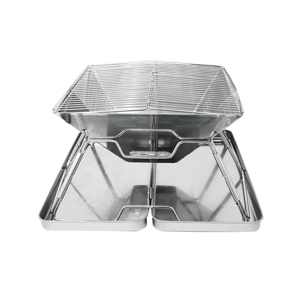 Camping a brazier stand Stove brazier Barbecue bbq camp fire Grill Stainless steel Outdoor Burner