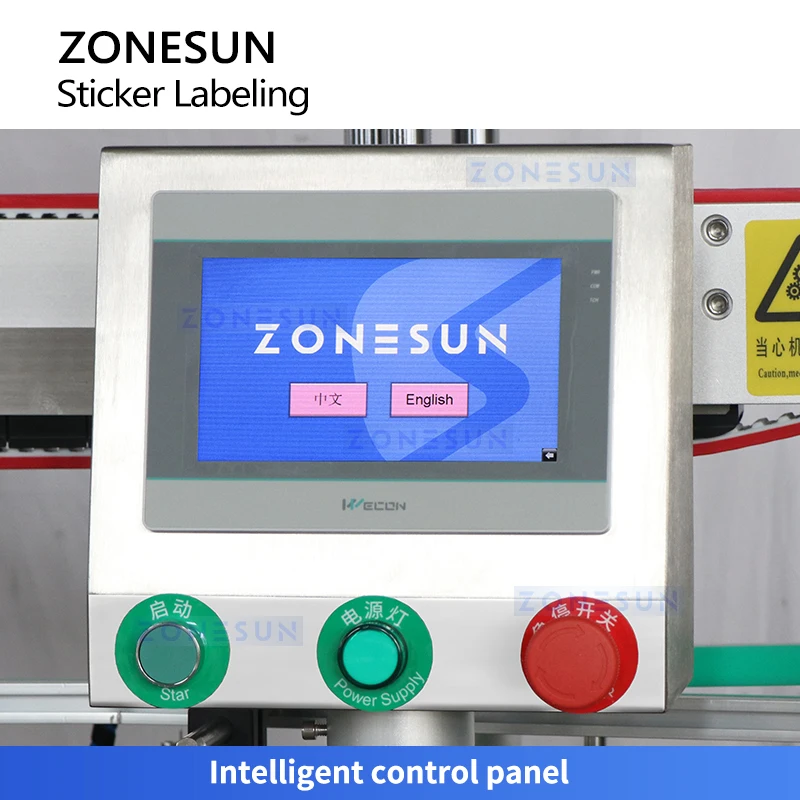 Zonesun ZS-TB900 Etikettenapplikator für quadratische Flaschen, Etikettiermaschine für quadratische Flaschen