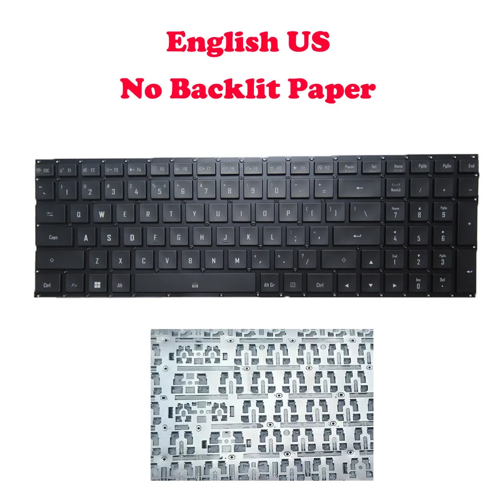 No Backlit For Gigabyte Keyboard For AORUS 5 (Intel 12th Gen) 5 XE4 GE4 KE4 ME4 SE4 For AORUS 7 (2023) 7 9KF 9SF English US GR