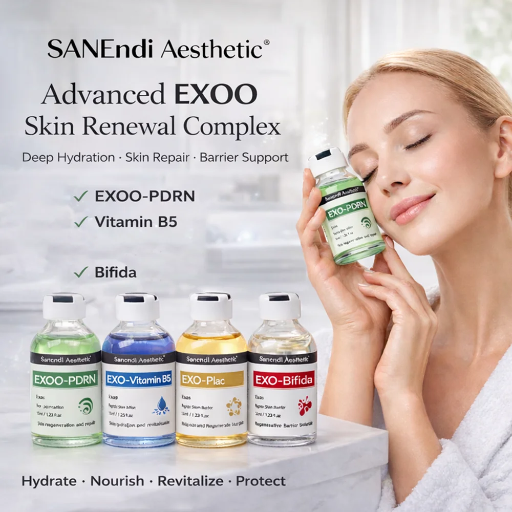 EX-OBIO GSH PDRN Serum Collagen Vitamin B5 Sanendi Facial Essence Deep Hyadration  Smoothing Korean Skin Care 35ml*1vial
