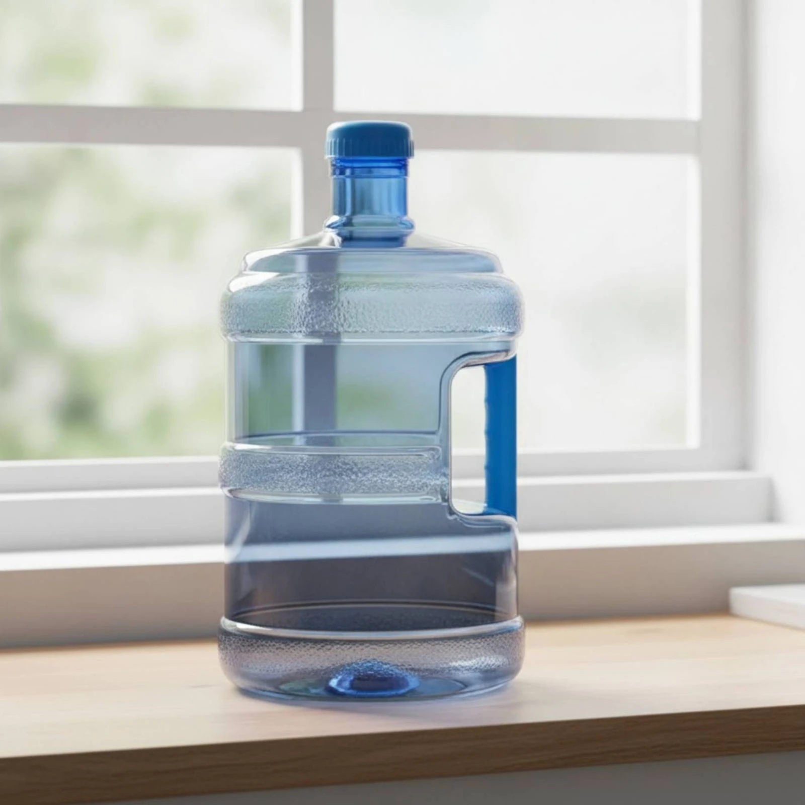 Water Jug with Screw Cap Food-Grade Round Water Jug Reusable for Kitchen, Dorm Room