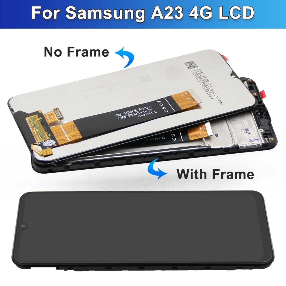 6,6'' LCD Display Touchscreen Digitizer für Samsung A23 4G Kompatibel mit A235 A235F A235M A235N SM-A235F/DS - Bildschirmbaugruppe