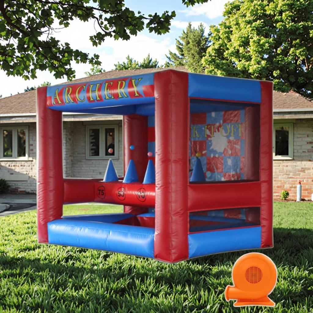 

Inflatable Interactive Archery Range Game with Longbow & Arrows Inflatable Archery Target for Kids/Adults, Knock It Off Game