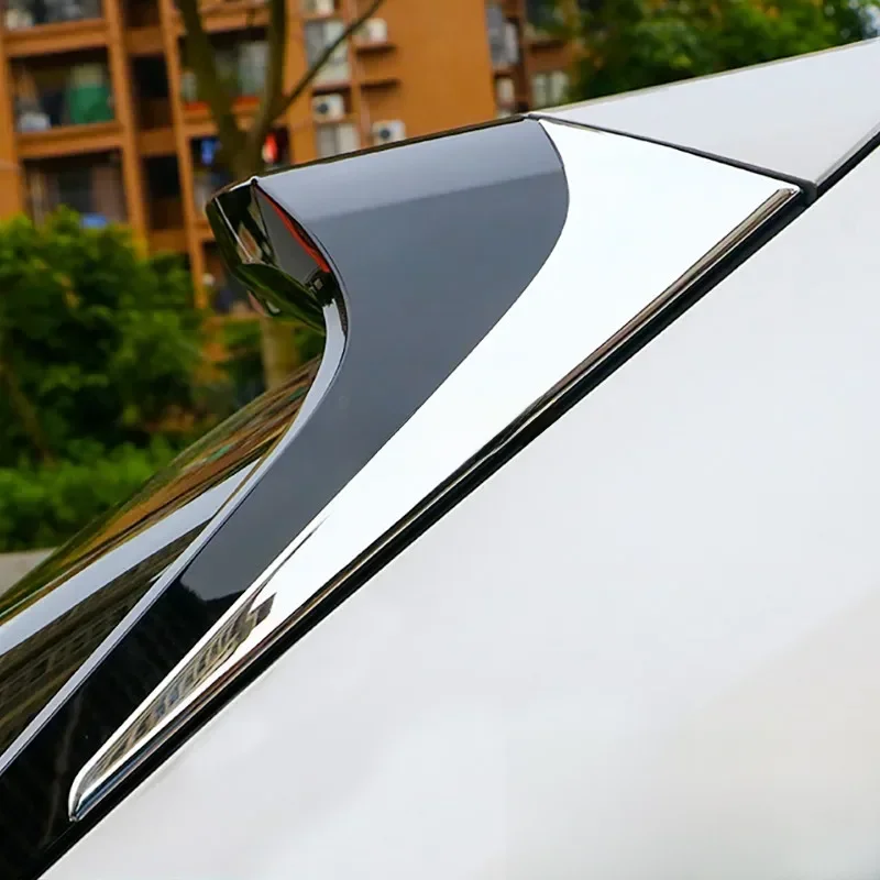 Chrome Rear Tailgate Window Spoiler Cover Trims For 2019-2024 Lexus UX200 UX250h UX300e
