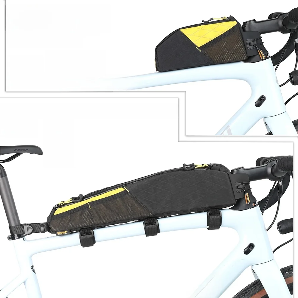 AliExpress Rhinowalk Bike Front Top Tube Bag Water-Resistant 1.2L/2.1L Bike Luggage For Gravel Bikepacking Cycling Larger Frame