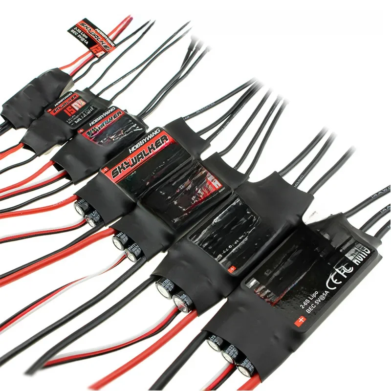 NOWOŚĆ 1szt Hobbywing Skywalker 12A 20A 30A 40A 50A 60A 80A 100A V2 Speed ESC Controller z UBEC do helikoptera RC Aircraft — zdjęcie produktu 6