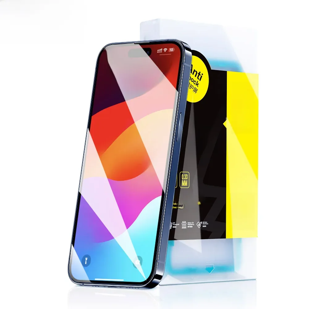 SmartDevil do iPhone'a 16 Pro Max 15 Pro Folia ochronna na ekran telefonu HD Szkło hartowane Folia zapobiegająca odciskom palców do iPhone'a 16 15 — zdjęcie produktu 7