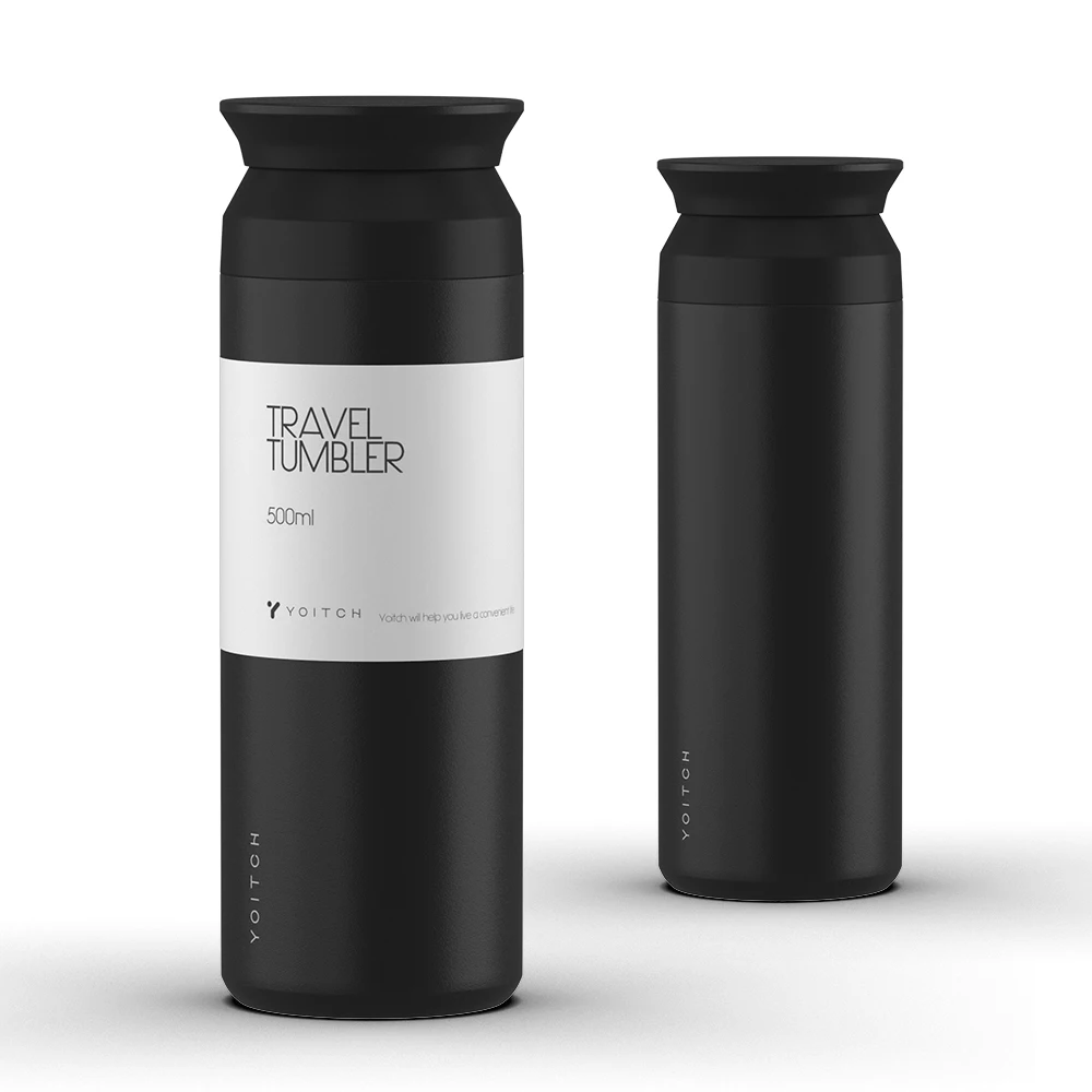 요이치 500ml 진공 보온 보냉 손잡이 레이크 텀블러