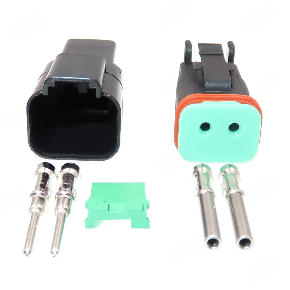2 Pin DT Series Waterprooof Auto wtyczka złącze samochodowe DT04-3P DT06-3S czarny kolor dla Deutsch — zdjęcie 2