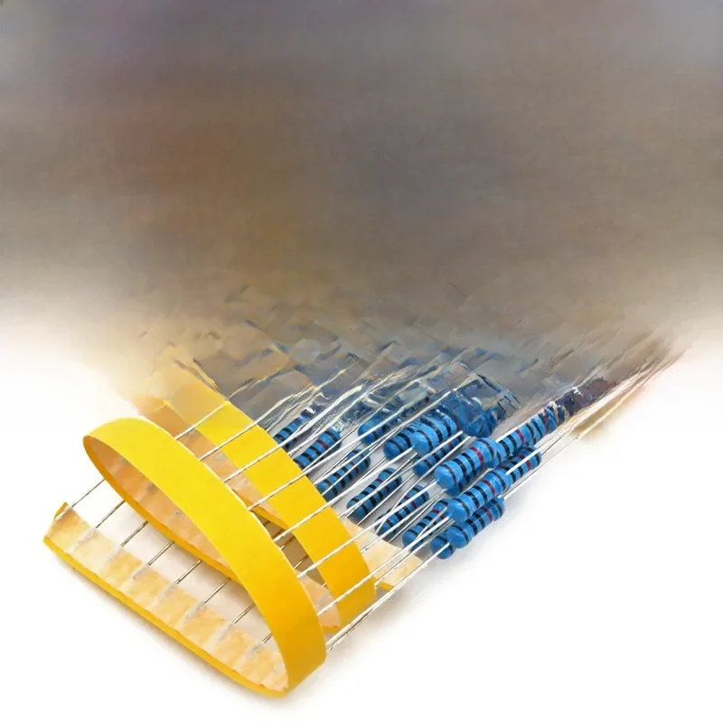 Résistance à film métallique 1/2W, 50 pièces, 1% 1R ~ 1M 1 2 10 22 47 100 330 ohm 1K 4.7K 10K 22K 47K 100K 330K 470K 2R 10R 22R 47R 100R 330R