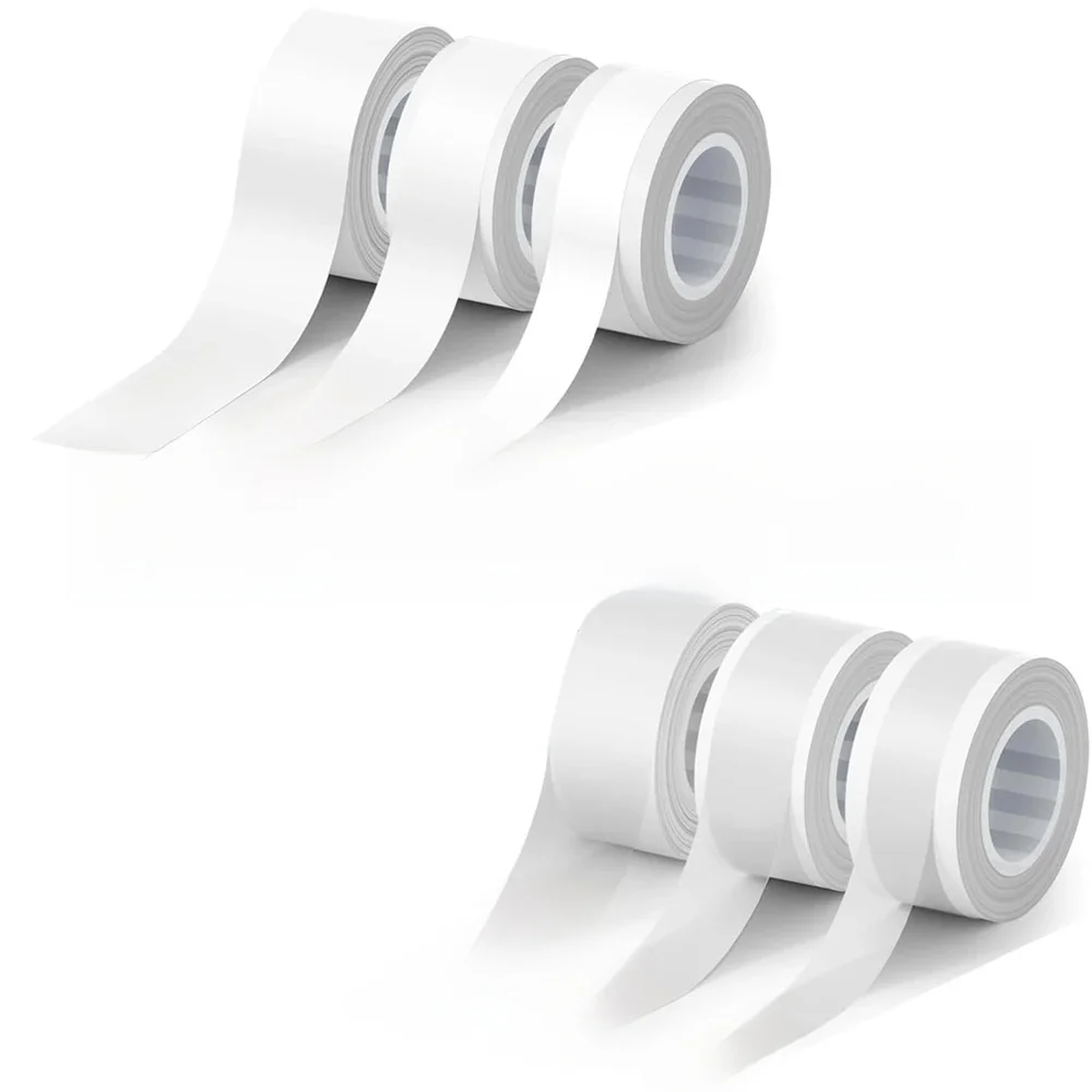 3 rolki biała/przezroczysta 9mm 12mm 16mm dla MakeID L1 E1 Q1 taśma do tworzenia etykiet 4 metry/rolka laminowana naklejka biurowa — zdjęcie produktu 7