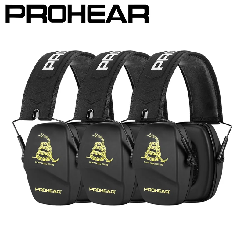 

PROHEAR 3Pcs Shooting Ear Protection Sparta Creative Printed Earmuffs Safety Foldable Hearing Protector for Gun Range Hunting