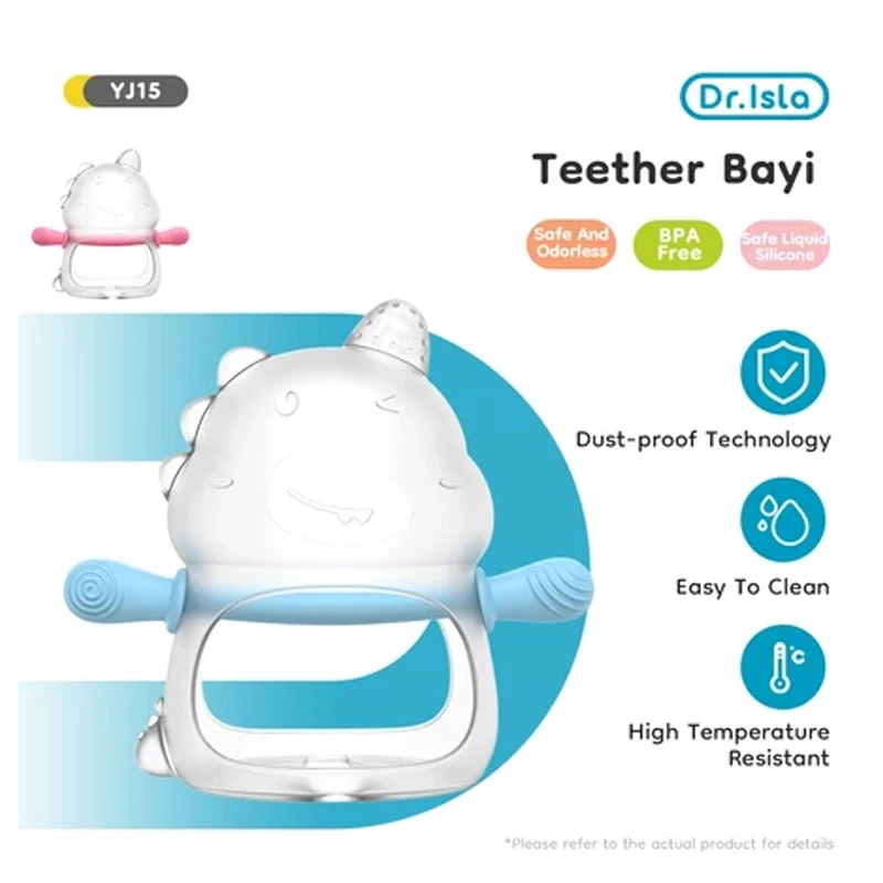 

MAMIJOY Baby Fun Soothing Teether Baby Ring 360° Full Package Handheld Cartoon Teething Rings Baby Teether With Box BPAFREE YJ15