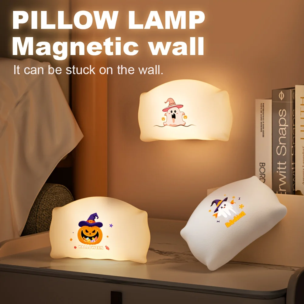 

Halloween Night Light,Timer-Controlled Table Decorative Light,Touch-Control Dimming,Chargeable, Ideal for Home Decor/Gift Giving