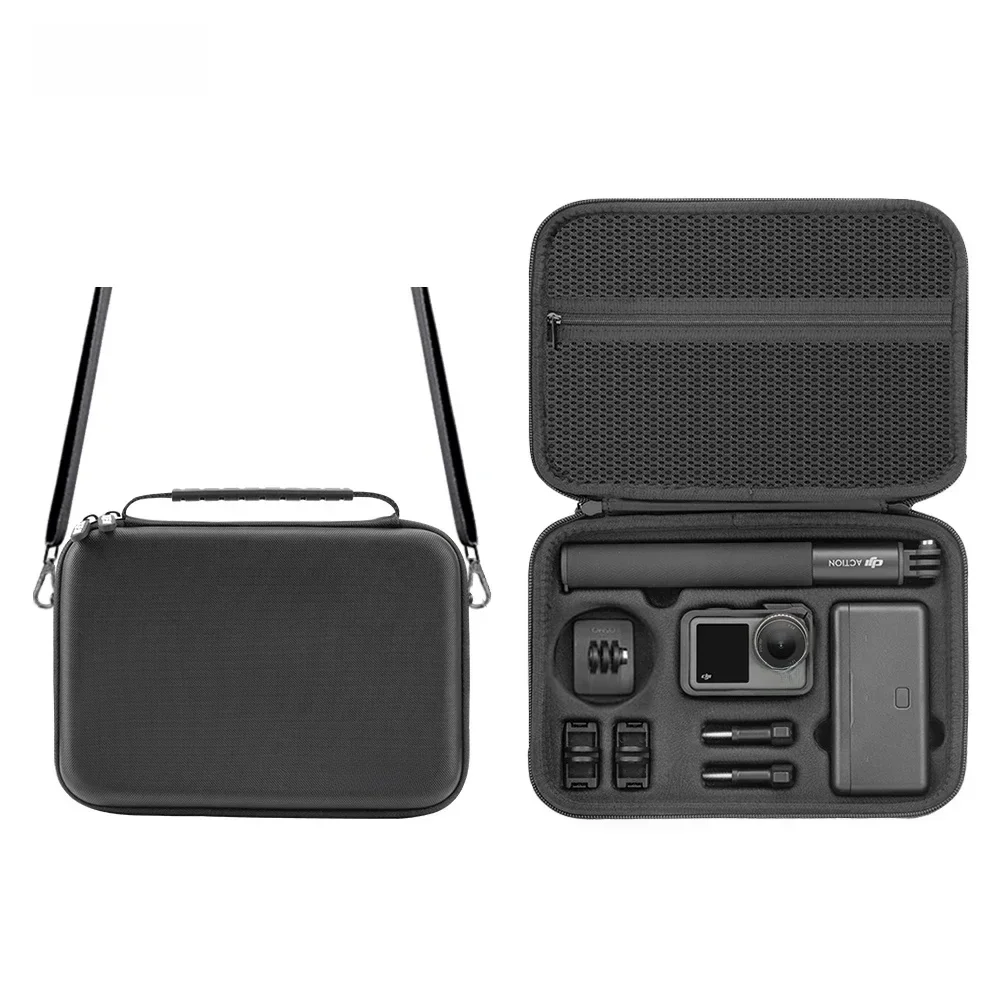 Portable Case Waterproof Bag Charger Battery Base Selfie Stick Storage Handbag for DJI Osmo Action 5 PRO 4 3 Camera Accessories