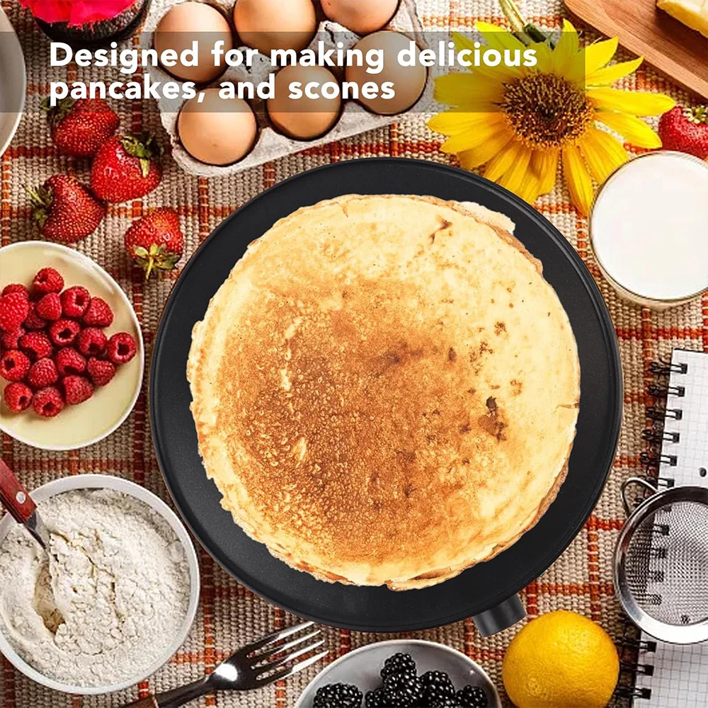 صانع الفطائر 220 فولت، صانع كريب كهربائي 1000 واط، صانع قشرة DIY، صانع البيتزا السوداء