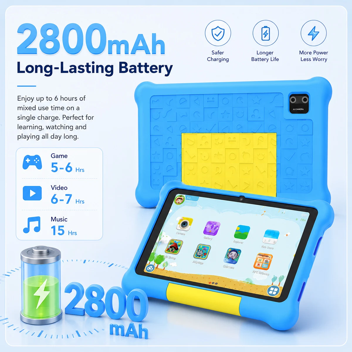 新製品KB09 7インチ子供用タブレット A333 5コアプ - Learning Tablet Kids のレビューと価格