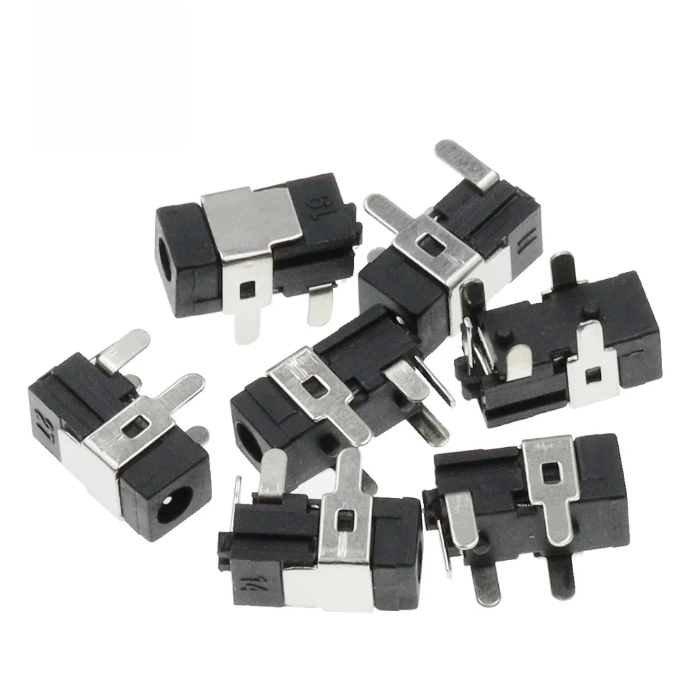 10 sztuk wysokiej jakości gniazdo zasilania prądem stałym Jack DC-011 PIN = 0.7 dostosowanie rozmiaru igły 2.5mm * 0.7mm wtyczka żeńska zasilania 2.5X0.7MM — zdjęcie 2