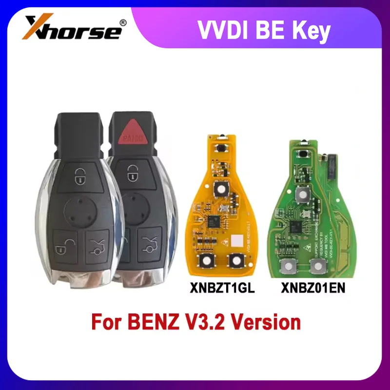 Xhorse VVDI BE Key Pro XNBZ01EN/XNBZT1GL 315 433MHz Universal Key with Shell work with CGDI MB AUTEL IM508 IM608 VVDI MB TOOL