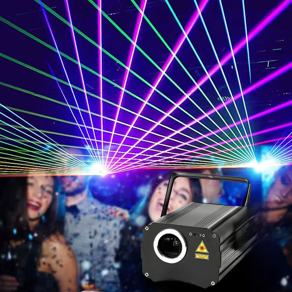 Snelle verzending Sound Active Disco Sterke straallichten DMX512 Scanner Sfeerverlichting RGB Xmas DJ Disco Party Lights voor Kerstmis - afbeelding 2