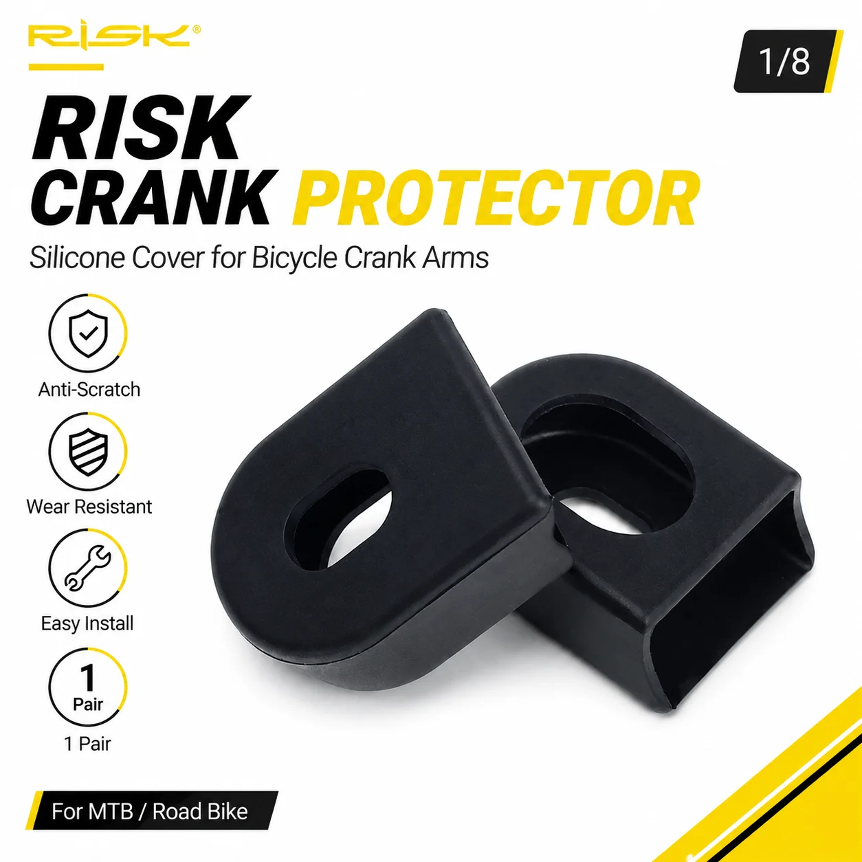 1 par de fundas protectoras para manivela de bicicleta MTB bicicleta de carretera SLX XT XTR carcasa de Gel para bielas multicolor