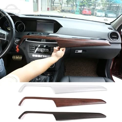 For Mercedes Benz C Class W204 2010-2013 ABS Carbon Fiber Style Car Center Console Dashboard Panel Cover Protective Trim LHD/RHD