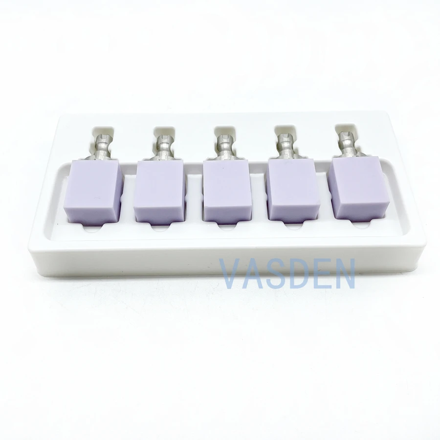 Imagem -04 - Vasden-dental Lab Lithium Disilicate Vidro Cerâmica Blocos Materiais Odontologia ht lt para Cad Cam Sirona Cerec Folheado C14 Pcs por Caixa