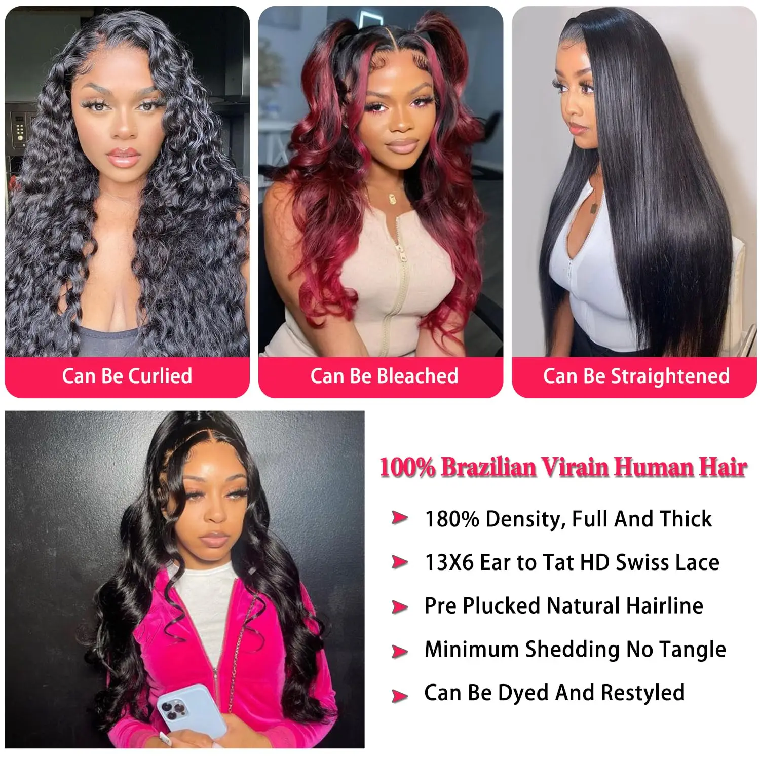 Body Wave Lace Front Pruiken Menselijk Haar Pre Geplukt 13x6hd Lace Frontale Pruiken 200 Dichtheid Hd Transparant Kant Met Babyhaar 38 Inch