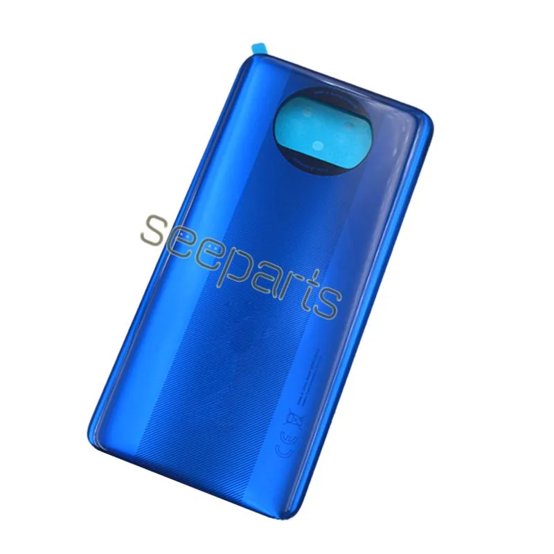 Back Cover  For Xiaomi Poco X3 NFC Battery Cover Back Glass Panel Rear Housing Case For Xiaomi Poco X3 Battery Cover