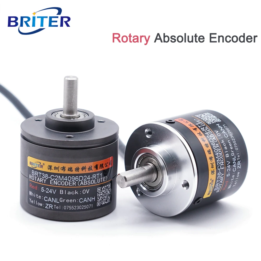 

Rotary encoder absolute Angle position measurement singleturn multiturn RS485 CANopen SSI power off memory 10bit resolution