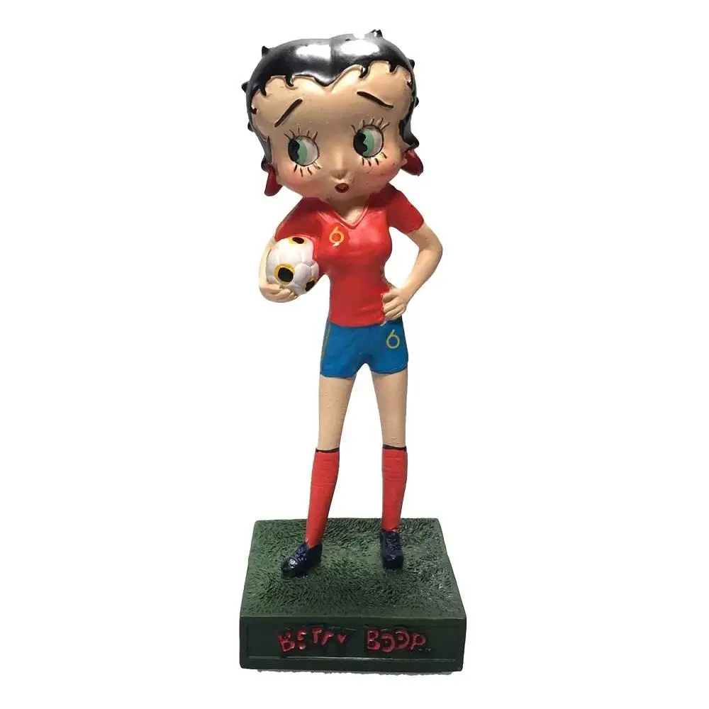 Salvat, joueur de football, figurine en résine peinte à la main, capture l'essence Art Déco du personnage, environ [taille/longueur]. 14 cm. Collection Betty Boop Professions, sans manches, sans base, emballage blister