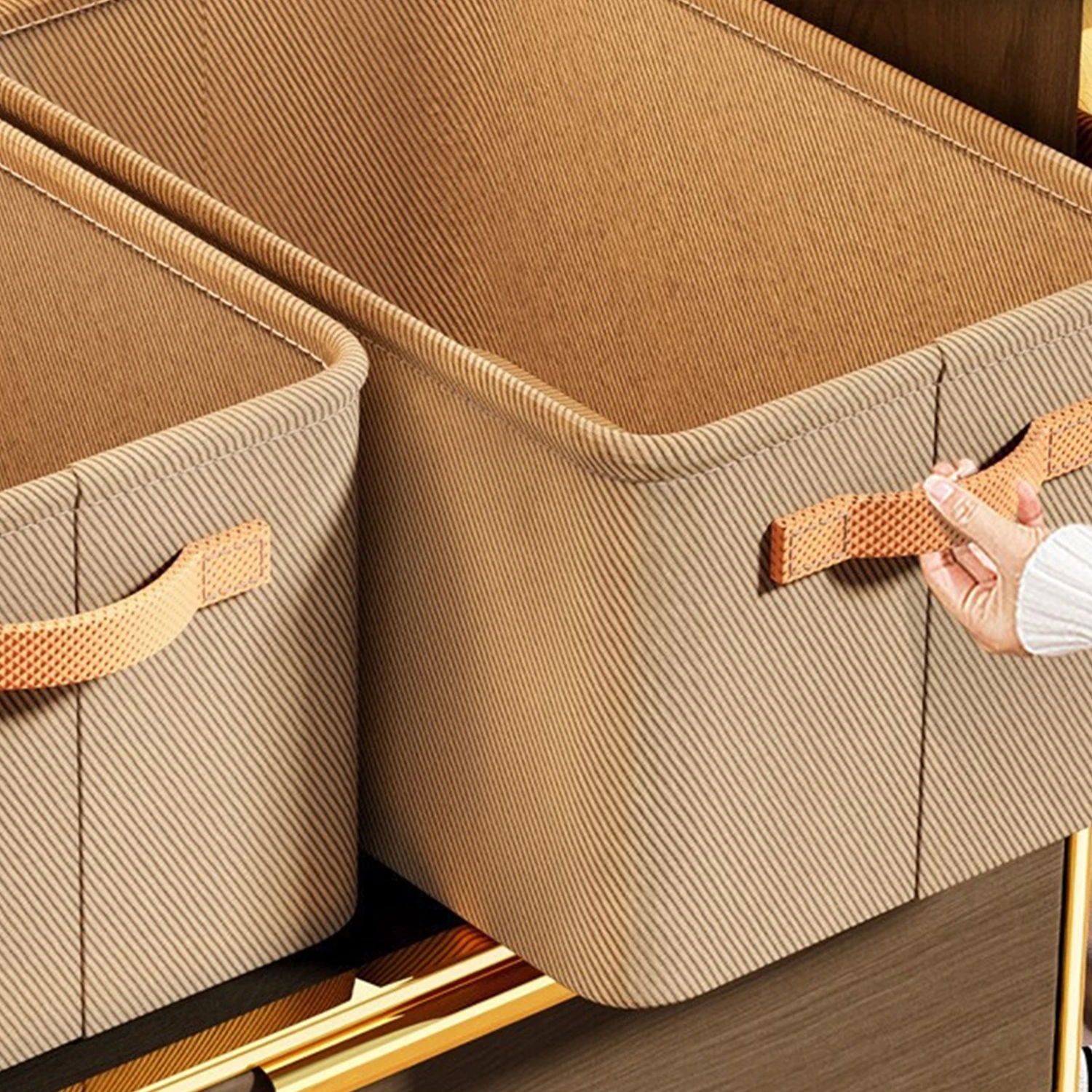 

Stackable Clothes Organizers Drawer Foldable Clothes Storage Bags Thicken Closet Clothing Pants Drawer Organizers Storage Box