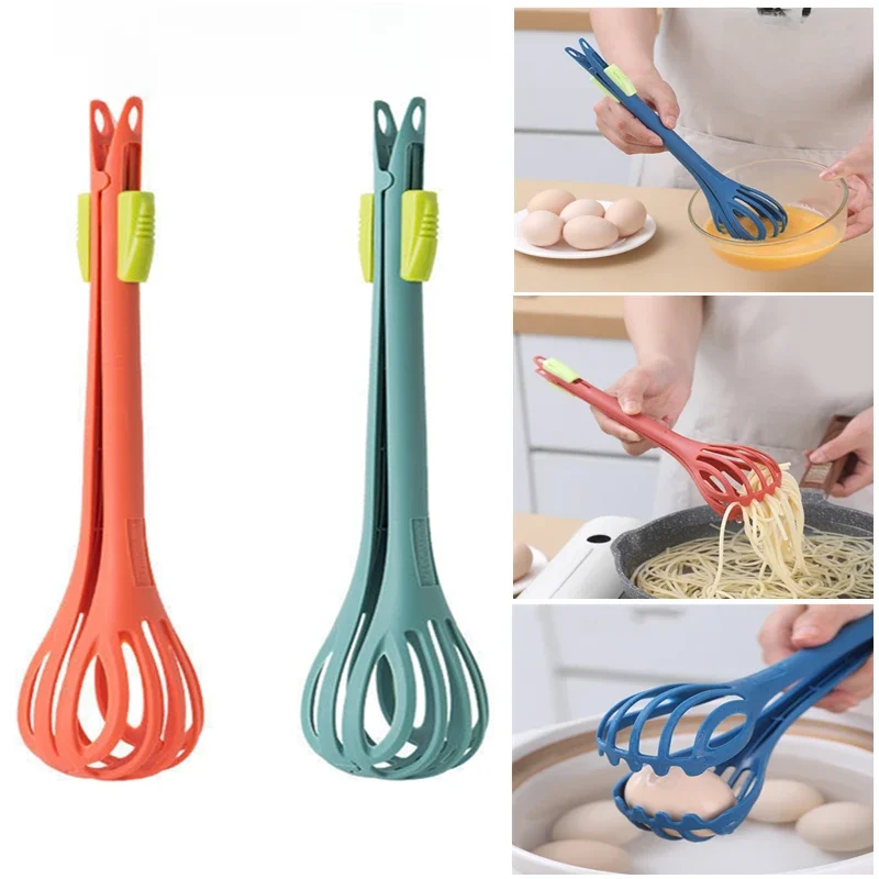 Batteur à œufs multifonctionnel, fouet à lait, pinces à pâtes, mélangeur à Clips alimentaires, agitateur manuel, outil de cuisson de crème de cuisine, accessoires de cuisine