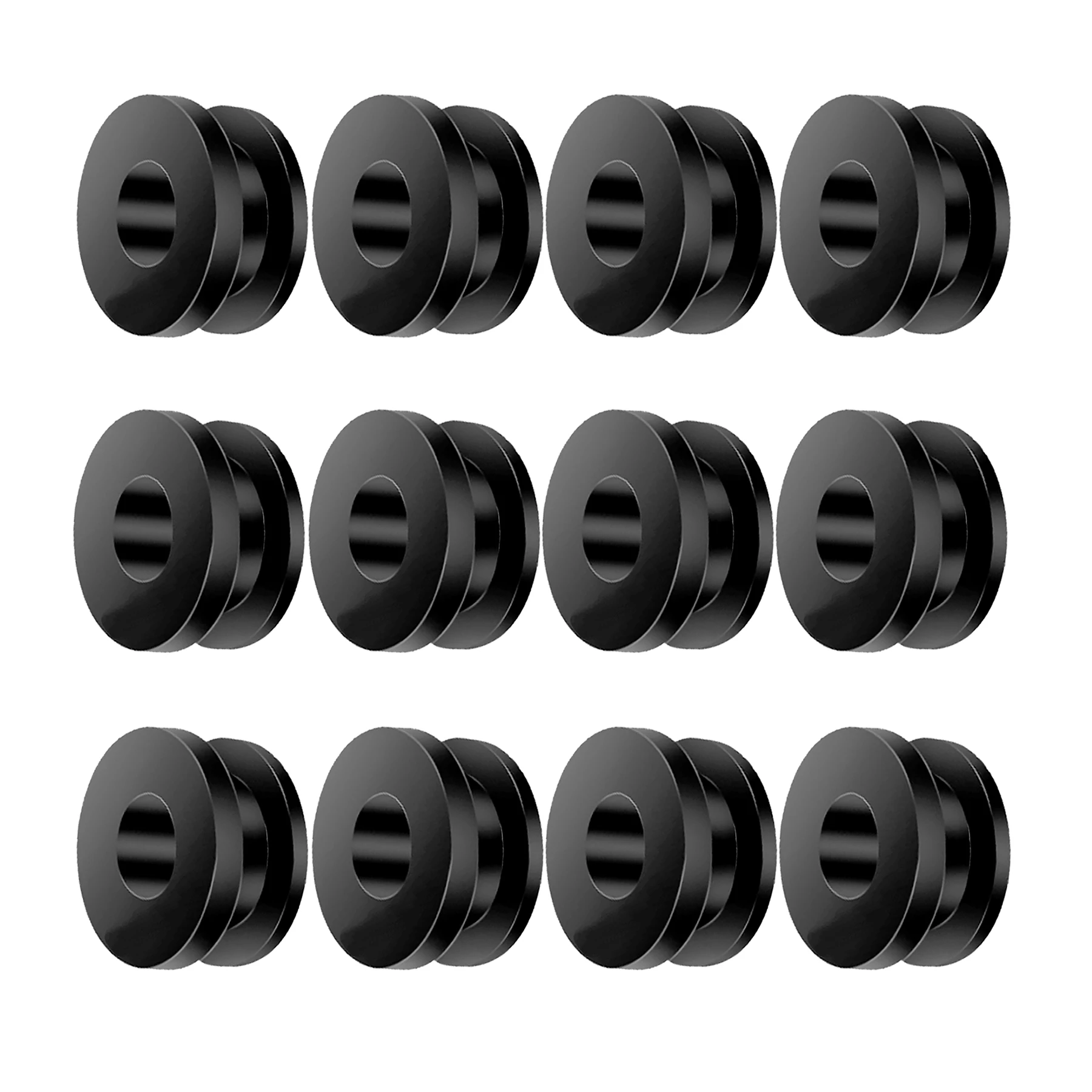 20Pcs M6 TPU Rubber Grommet Kit for Motorcycle Fairing Cowling Windshield Mounting Accessories