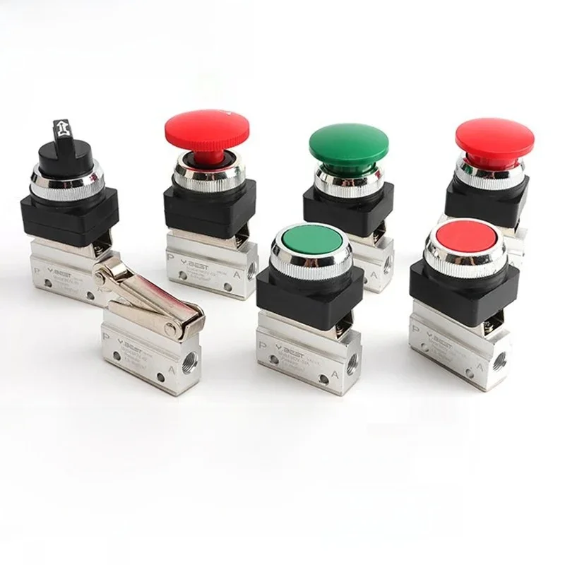 Vanne manuelle pneumatique MOV, vanne mécanique à deux Ports, vanne directionnelle, vanne de commande pneumatique MOV-01 MOV-02 MOV-03 MOV-03A