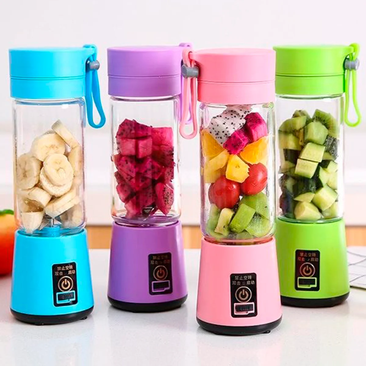 Mini Liquidificador Portátil Shake 6 Laminas + Cabo Usb