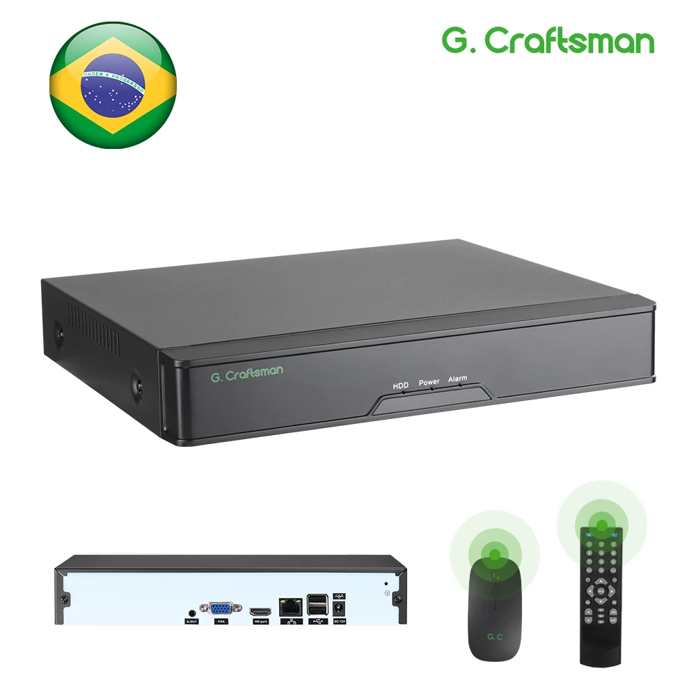 Xmeye 16ch nvr 4k gravador de vídeo em rede registro h.265 + 1 hdd 24/7 gravação câmera ip sistema p2p segurança rosto